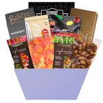 Small Red Gourmet Gift Basket for Summer's Day Gourmet Treats, Sweets and Candy Goodies