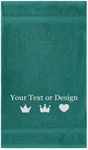 Personalized Bath Sheet Towel with Embroidered Name, Monogram - 30"x60" Highly Absorbent & Super Soft Turkish Cotton Bath Towels for Bathroom, Gym & Hotels - Extra Large Bath Towels - Aqua Bath Sheet