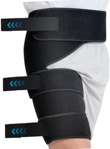 Hiball Adjustable Hip Brace, Groin & Hamstring Compression Wrap for Men Women, Thigh Compression Sleeve With 6 Pressure Straps, Buttock & Quad Support, Upper Leg Brace for Sciatic Nerve Pain, Bursitis