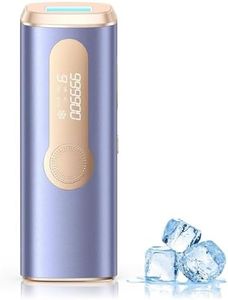 Haarlosy Épilateur Lumière Pulsée avec Indolore Refroidissement, 3 en 1 [HR/SC/RA] IPL Épilateur Laser pour Aisselles/Maillot/Corps, 9 Niveaux Lumière Pulsée Laser Épilation Définitif - Violet