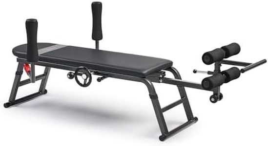 Sunny Health & Fitness Inversion Traction & Stretch Decompression Table - 400 LB Weight Capacity - For Lumbar Stretching, Lower Back Pain Relief, Improved Posture Correction, Rehab - SF-BH623052