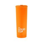 The LoudCup 20 oz Tumbler + Integrated Stadium Horn (Oriole Orange) - Reusable Water Bottle for Sports Fans - Worlds Loudest Cup for Noisy Fans on Game Day & Tailgating