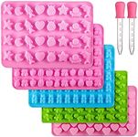 5Pcs Silicone Gummy Candy Molds, Mi