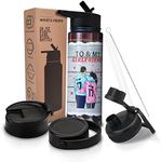 To My Girlfriend'24 oz Insulated Stainless Steel Water Bottle - Unique Gift from Boyfriend Ideal for Birthday, Christmas, Anniversary