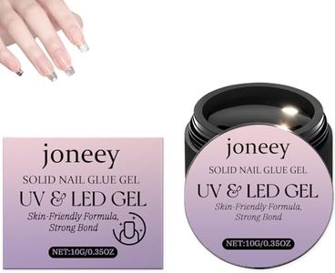 Press on Nails,Solid Nail Glue Gel,10g False Nails Gel Glue,Long-Lasting Strong Adhesion, Need UV Light Cured