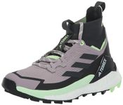 adidas women's Terrex Free Hiker 2.0 Sneaker, Preloved Fig/Carbon/Green Spark, 9 UK