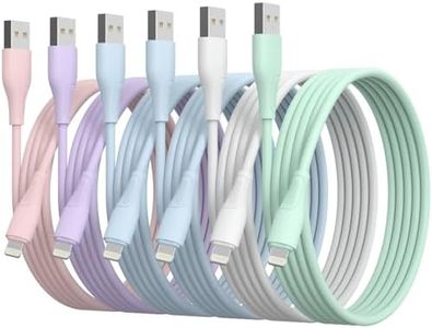 6Pack(3/3/6/6/6/10 FT) Original [Apple MFi Certified] iPhone Charger Fast Charging Lightning Cable iPhone Charger Cord Compatible with iPhone 14/13/12/11 Pro Max/XS MAX/XR/XS/X/8/7 Plus iPad AirPods