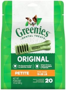 GREENIES Canine Dental Dog Treats Original Petite 20 Chews 340g