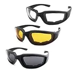 3 Pair Motorcycle Riding Glasses Pa
