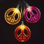 Kurt Adler 10 Multicolored Peace Si