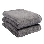 Brentfords Teddy Fleece Blanket Large Throw Over Bed Plush Super Soft Warm Sofa Bedspread, Charcoal Grey - 200 x 240 cm