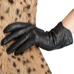 Nappaglo Nappa Leather Touchscreen Gloves Warm Handmade Lambskin for Women