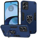 Btstring Case for Motorola Moto G14, Shockproof Tough Armour Phone Case, Heavy Duty Personalised Case with Stand, Blue