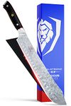 DALSTRONG Bull Nose Butcher Knife - 10" (25,4 cm) Slicer - Shogun Series - Japanese AUS-10V Super Steel - Vacuum Heat Treatment - Meat, BBQ, Breaking Knife - Sheath Included