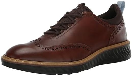 ECCO Men's St.1 Hybrid Brogue Oxford, Cognac, 9-9.5
