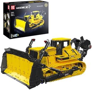 Mould King 17049 Technique Bulldozer télécommandé Briques PR766 Briques de Serrage Camion véhicule de Construction App contrôlé avec Moteurs pour Enfants et Adultes(3774 pièces)