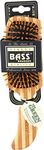 BASS BRUSHES Bamboo Wood Hair Brush Semi S Shaped