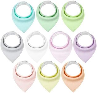 Yoofoss Baby Bibs 10 Pack Soft and Absorbent Baby Bandana Drool Bibs for Boys Girls