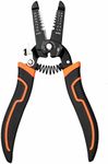 VANJOIN Wire Stripper Cutter for AWG 10-22 Wire Stripper, 7-inch Wire Strippers with Wire Cutter, Professional Multi-Function Wire Stripping Cutting Hand Tool with Non-Slip Handle Safety Lock