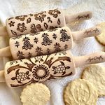 HAWAII 3 KID Rolling Pin SET. Wooden Laser Cut Mini Rolling Pins for cookies, play dough, salt dough by Algis Crafts