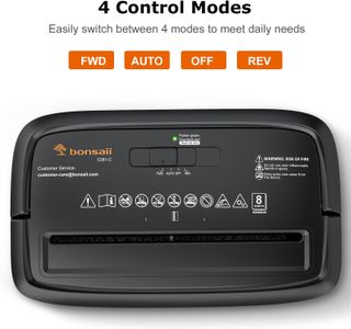 Bonsaii 8-Sheet Paper Shredder – Cross-Cut for Home & Office
