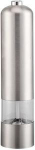 Electric Pepper Grinder, Automatic Spice Mill (Stainless Steel Round Head)
