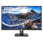 PHILIPS Brilliance 279P1 27" Frameless Monitor, 4K UHD IPS (3840x2160), 122% sRGB, Speakers, USB-C Docking, Power-Saving PowerSensor, Height Adjustable, VESA