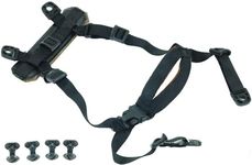 FMA 4 Points Tactical Helmet Accessories Retention System Chin Strap with Bolts and Screws for Mich Fast IBH Helmet (BK)