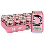 Dalston's Sparkling Rhubarb Soda (24 x 330ml) - Real Squeezed Rhubarb & Sparkling Water - 40 Kcal - No Added Sugar - No Artificial Sweeteners - Healthy Alternative - Low Calorie - Vegan