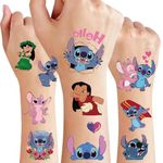 4 sheets Cute Temporary Tattoos Skin Stickers (100+designs), Birthday for Boys Girls Kids School Supplies, Party Supplies Favors, Stickers Gift for Kids