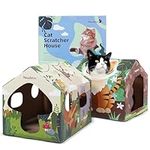 Msutree Cardboard Cat House Set of 