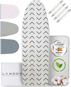 lamodo®,Goma elástica y cierre de velcro inteligente + consejos de planchado… (beige-negro/triángulos, S)