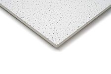 Pack of 10 Fine Fissured Suspended Ceiling Board Acoustic Tiles 595mm x 595mm Fit in 600mm x 600mm (Fine Fissured)