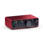 Focusrite Scarlett Solo 4th Gen USB Audio Interface, for the Guitarist, Vocalist, or Producer — High-Fidelity, Studio Quality Recording, and All the Software You Need to Record