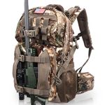 MoiShow Hunting Backpack, Camo Hunting Backpacks & duffle Bags Water-resistant Long-Lasting Large Capacity Bow Backpack, Stealth Reed Camo, Large, Outdoor