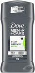 Dove Men + Care Stain Defense Fresh 72H Protection Antiperspirant Deodorant Stick for Men Anti-White Marks and Yellow Stains 76 g