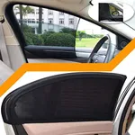 ANKIA 4 Pack Car Side Windows Sunshade for Baby,Vehicle Sun Shades Protector,80 GSM for Maximum UV/Sun/Glare Protection for Kids,2 Pack 20"x12" and 2 Pack 17"x14" (Polyester Mesh Car Window Shade)
