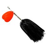 SEASKY Fishing spinner bait musky metal spoon shell tinsel 45g saltwater