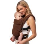 Boba Auri Baby Carrier Newborn to Toddler - Corduroy-Cotton Newborn Carrier, 3 Ergonomic Positions (Front in/Front Out/Back), “M”-Position Baby Carriers with Adjustable Seat (3.2-20 kg)