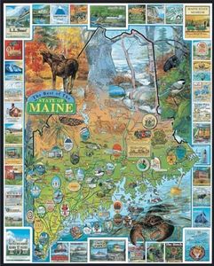 White Mountain Puzzles Best of Maine - 1000 Piece Jigsaw Puzzle