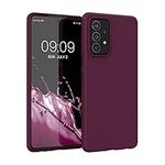 kwmobile Case Compatible with Samsung Galaxy A52 / A52 5G / A52s 5G Case - Soft Slim Protective TPU Silicone Cover - Bordeaux Violet