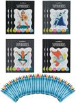 THE TWIDDLERS - 12 Bundle Pack Coloring Books with 48 Crayons & 216 Stickers (Superhero) - Mini Coloring Books for Kids Ages 4-8, DIY Art Drawing Activity Book for Toddlers, Birthday Party Favors