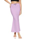 ZORNITSA Lycra Saree Shapewear Petticoat for Women, Skirts for Women (in, Alpha, L, Lavender)