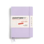 LEUCHTTURM1917 370626 Weekly Planner Medium (A5) 2025, 18 months (07.2024-12.2025), Hardcover, Lilac, German
