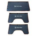 RAYIOU 3-Piece Automotive Magnetic Fender Covers for Mechanics, Fender Protector with Stong Magnetic and Hook for SUV/Sedan/Trucks etc - Size L