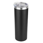 HASLE OUTFITTERS 20 oz Skinny Tumbler, Stainless Steel Insulated Slim Tumbler with Lid, Reusable Double Wall Travel Coffee Mug, Durable Powder Coated Travel Water Cup(Black, 1)