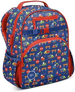 Simple Modern Medium Toddler Backpack for School Girls and Boys | Kindergarten Elementary Kids Backpack | Fletcher Collection | Kids - 15" tall | Under Construction