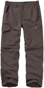 Mens Hiking Pants Convertible boy Scout Quick Dry Lightweight Zip Off Outdoor Fishing Travel Safari Pants,6226,Dark Brown,40