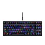 Cosmic Byte CB-GK-38 Trinity Wired Optical Swappable Blue Switch Keyboard, Per Key RGB, 100 Million Life Switches, Fast Response, Software Support (Black)