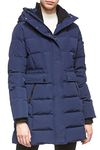 Orolay Women's Winter Padded Puffer Coat Warm Hooded Down Jacket Quilted Comfort Jacket Navy S